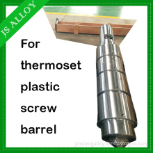 Injection screw and barrel for thermoset plastic for injection molding machinery